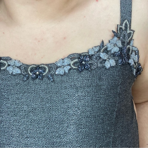 BOGO Albert Nipon Floral Beaded Corset Tank - Picture 3 of 4